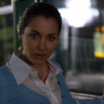 Евгения Чиркова на съемках сериала "Обручальное кольцо"