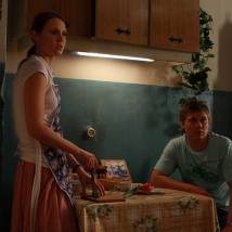 Юлия Пожидаева на съемках сериала "Обручальное кольцо"