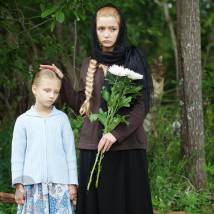 Мария Буравлева на съемках фильма "Аннушка"