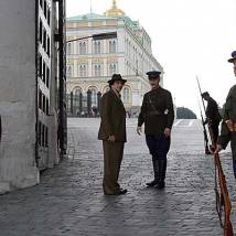 На съемках фильма "Вольф Мессинг: Видевший сквозь время"