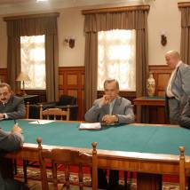 На съемках фильма "Вольф Мессинг: Видевший сквозь время"