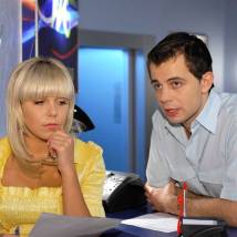 Виктория Лукина и Глеб Иванов на съемках сериала "Маргоша"