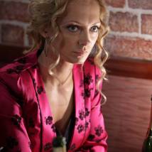 Джульетта Геринг (Казакевич) на съемках сериала "Маргоша"