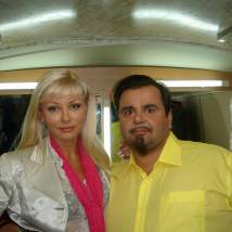Ирина Лукина и Сергей Рост на съемках фильма "Ключи от счастья"