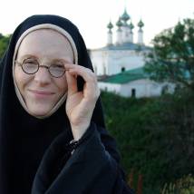 Полина Кутепова на съемках фильма "Пелагия и белый бульдог"