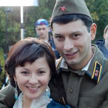 Лола Кочеткова и Рафаэль Мукаев на съемках фильма "О тебе..."