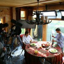 На съемках фильма "Третье желание"
