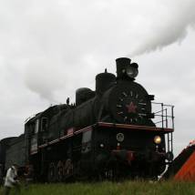 На съемках фильма "Московский дворик"