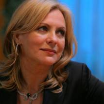 Лариса Саванкова на съемках сериала "Слово женщине"