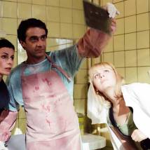 Александр Резалин, Ирина Апексимова на съемках сериала "Генеральская внучка"