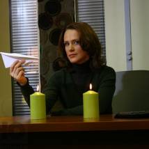 Ирина Галибина (Савицкова) на съемках фильма "Такова жизнь" (© фото: Вета Железнякова)