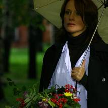 Ирина Галибина (Савицкова) на съемках фильма "Такова жизнь" (© фото: Вета Железнякова)
