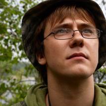 Иван Жидков на съемках фильма "Темный мир"