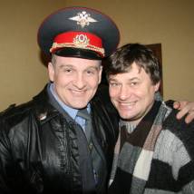 Алексей Огурцов и Александр Цуркан на съемках фильма "4 дня + 1"