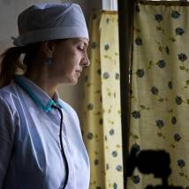 Ксения Николаева на съемках фильма "Ой, мамочки..."