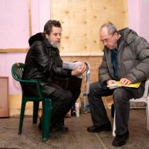 На съемках фильма "С черного хода"