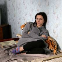 Алиса Хазанова на съемках фильма "Сказка про темноту"