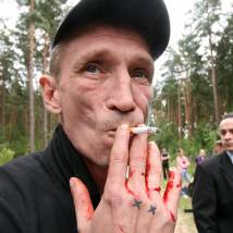 Дмитрий Поддубныйна съемках сериала "Литейный"