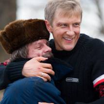 Сергей Горобченко и Алексей Шевченков на съемках фильма "Миннесота"