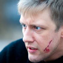 Сергей Горобченко на съемках фильма "Миннесота"