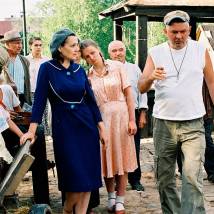 Алексей Козлов на съемках фильма "Лейтенант Суворов"