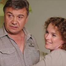 Сергей Кошонин и Анна Вартанян (Астраханцева) на съемках сериала "Брачный контракт"