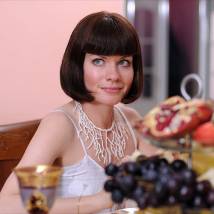 Анастасия Самарская на съемках сериала "Брачный контракт"