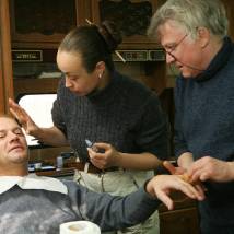 Игорь Сергеев на съемках фильма "Овсянки"