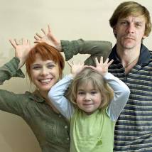 Татьяна Колганова, Алексей Шевченков на съемках сериала "Разлучница"