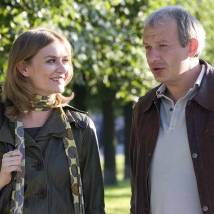 Мария Машкова и Дмитрий Марьянов на съемках сериала "Одержимый"