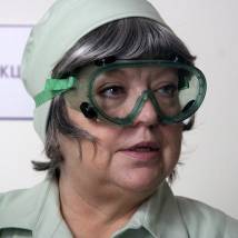 Светлана Крючкова на съемках сериала "Одержимый"
