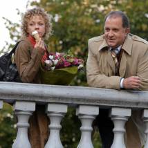 Елена Перова и Владимир Стержаков на съемках сериала "Маргоша 2"
