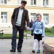 Олег Масленников-Войтов и Лариса Маслова на съемках сериала "Маргоша 2"