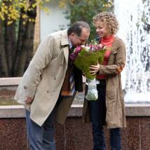 Владимир Стержаков и Елена Перова на съемках сериала "Маргоша 2"