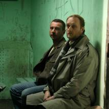 Андрей Зибров и Максим Дрозд на съемках сериала "Русский дубль" (© фото: Марианна Кузнецова)