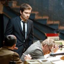 Петр Федоров, Алексей Серебряков на съемках фильма "ПираМММида"