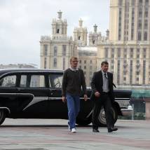 Алексей Серебряков и Никита Салопин на съемках фильма "ПираМММида"