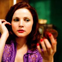 Екатерина Вуличенко на съемках сериала "Бумеранг из прошлого"
