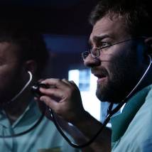 Михаил Пореченков на съемках сериала "Доктор Тырса"