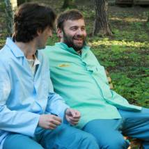 Михаил Пореченков на съемках сериала "Доктор Тырса"