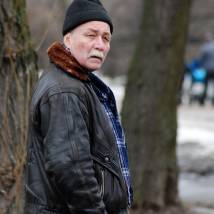 Юрий Шайгарданов на съемках фильма "Вербное воскресенье"