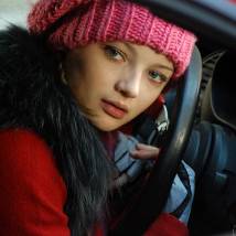 Екатерина Вилкова на съемках фильма "Вербное воскресенье"