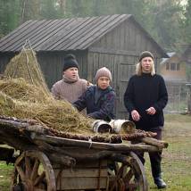 На съемках фильма "Земский доктор"