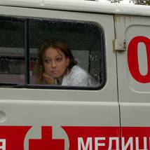 Ольга Будина на съемках сериала "Земский доктор"