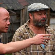 Евгений Стычкин и Владимир Ильин на съемках фильма "Ноу хау"