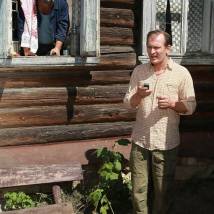 Федор Добронравов и Владимир Ильин на съемках фильма "Ноу хау"