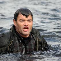 Евгений Дятлов на съемках сериала "Золотой капкан"