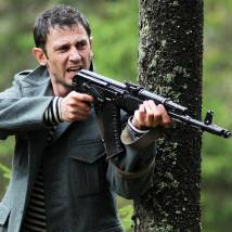 Олег Морозов на съемках сериала "Золотой капкан"
