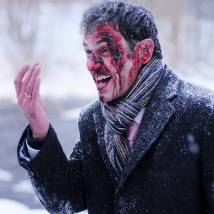 Олег Морозов на съемках сериала "Золотой капкан"