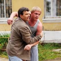 Евгений Дятлов и Александр Голубев на съемках сериала "Золотой капкан"